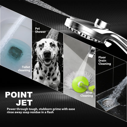 12-Inch High Pressure Rain Shower Head with Handheld Spray Combo